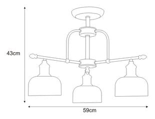 Pakabinamas šviestuvas V-JSL-1208/3 цена и информация | Люстры | pigu.lt