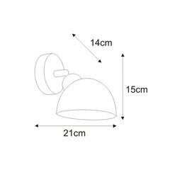 Sieninis šviestuvas V-JSL-1305/1W цена и информация | Настенные светильники | pigu.lt