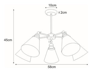 Pakabinamas šviestuvas V-8037B-5 цена и информация | Люстры | pigu.lt