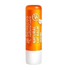 Lūpų balzamas su apelsinais Benecos Natural Lip Balm, 4,8g kaina ir informacija | Lūpų dažai, blizgiai, balzamai, vazelinai | pigu.lt