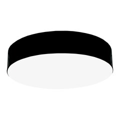 Светильник круглый светодиодный 60Вт черный для поверхностного монтажа/на тросе цена и информация | Люстры | pigu.lt