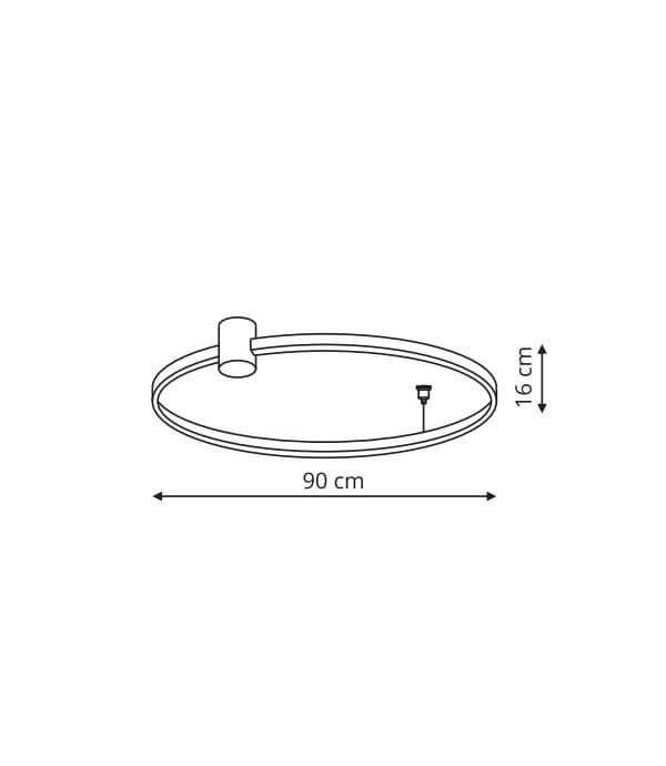 Light Prestige lubinis LED šviestuvas Ring L цена и информация | Lubiniai šviestuvai | pigu.lt