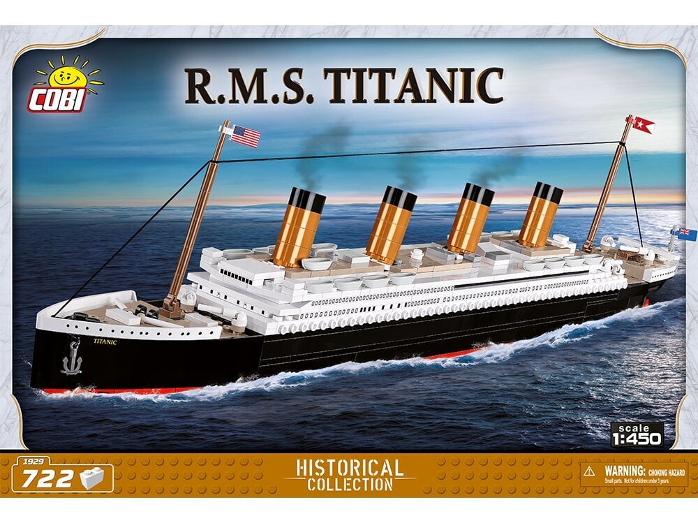 Konstruktorius Cobi RMS Titanic, 1/450, 1929 kaina ir informacija | Konstruktoriai ir kaladėlės | pigu.lt