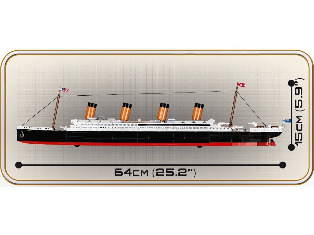 Konstruktorius Cobi RMS Titanic, 1/450, 1929 kaina ir informacija | Konstruktoriai ir kaladėlės | pigu.lt