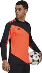 Мужской вратарь-джемпер Adidas Squadra 21 Джерси GN5795, черный/оранжевый цена и информация | Футбольная форма и другие товары | pigu.lt