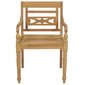 Batavia kėdės su kreminėmis pagalvėlėmis, 2vnt. kaina ir informacija | Lauko kėdės, foteliai, pufai | pigu.lt