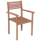Sodo kėdės su pagalvėlėmis, 2 vnt, smėlio kaina ir informacija | Lauko kėdės, foteliai, pufai | pigu.lt
