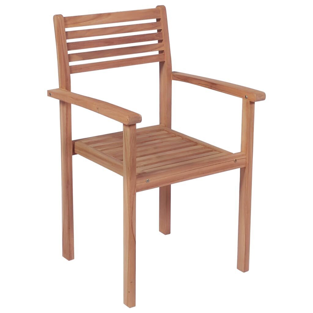 Sodo kėdės su pagalvėlėmis, 4 vnt, raudonos kaina ir informacija | Lauko kėdės, foteliai, pufai | pigu.lt