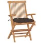 Sodo kėdės su taupe spalvos pagalvėlėmis, 2 vnt, rudos цена и информация | Lauko kėdės, foteliai, pufai | pigu.lt