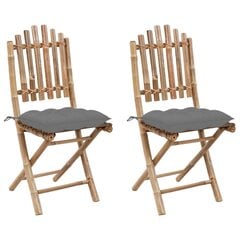 Sulankstomos sodo kėdės su pagalvėlėmis, 2vnt. цена и информация | Садовые стулья, кресла, пуфы | pigu.lt
