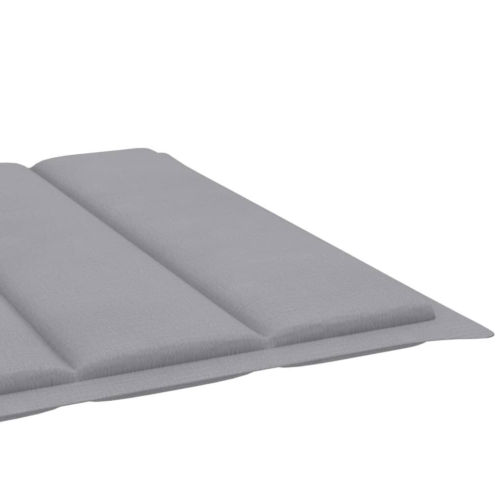 Saulės gulto čiužinukas, 200x60x4 cm, pilkas kaina ir informacija | Pagalvės, užvalkalai, apsaugos | pigu.lt