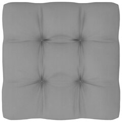 Pagalvė sofai iš palečių, 50x50x12 cm, pilka kaina ir informacija | Pagalvės, užvalkalai, apsaugos | pigu.lt