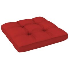Pagalvė sofai iš palečių, 50x50x12 cm, raudona kaina ir informacija | Pagalvės, užvalkalai, apsaugos | pigu.lt