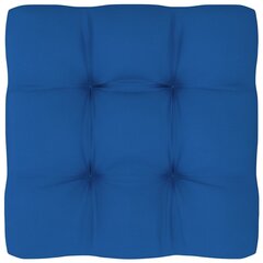 Pagalvė sofai iš palečių, 50x50x12 cm, mėlyna kaina ir informacija | Pagalvės, užvalkalai, apsaugos | pigu.lt