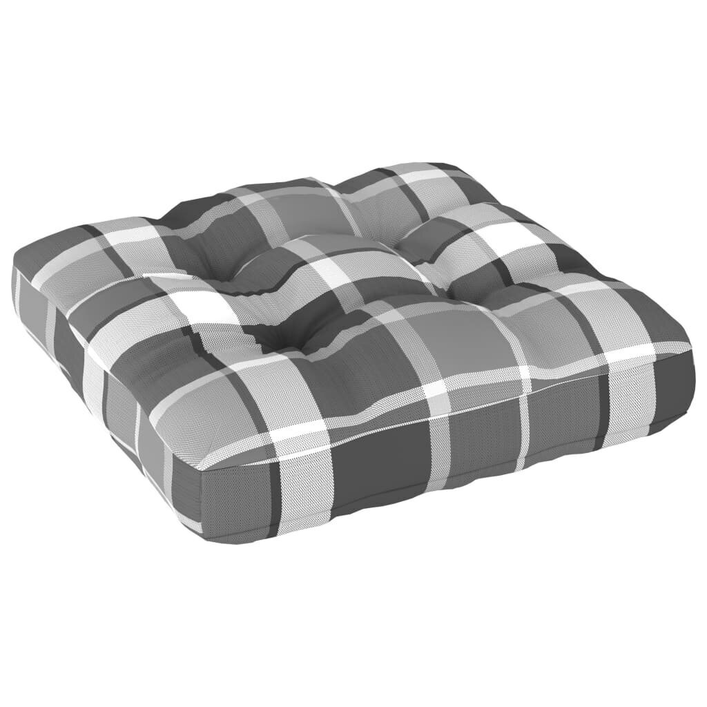 Pagalvė sofai iš palečių, 50x50x12 cm, pilka kaina ir informacija | Pagalvės, užvalkalai, apsaugos | pigu.lt
