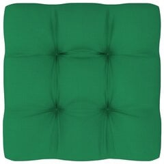 Pagalvė sofai iš palečių, žalios spalvos, 60x60x12cm kaina ir informacija | Pagalvės, užvalkalai, apsaugos | pigu.lt