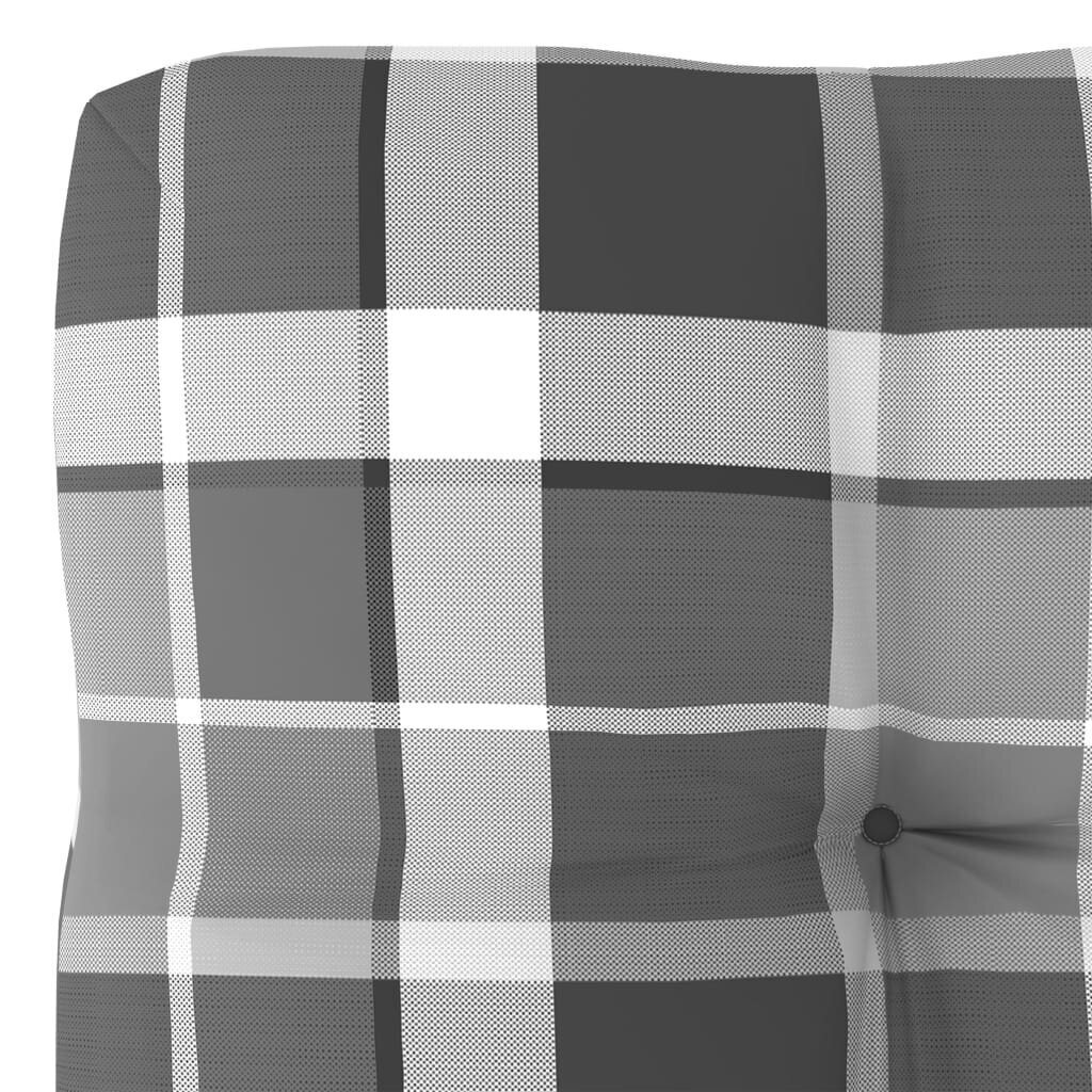 Pagalvė sofai iš palečių, 60x60x12 cm, pilka kaina ir informacija | Pagalvės, užvalkalai, apsaugos | pigu.lt