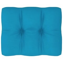 Pagalvė sofai iš palečių, 50x40x12 cm, mėlyna kaina ir informacija | Pagalvės, užvalkalai, apsaugos | pigu.lt