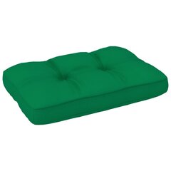 Pagalvė sofai iš palečių, 60x40x12 cm, žalia kaina ir informacija | Pagalvės, užvalkalai, apsaugos | pigu.lt