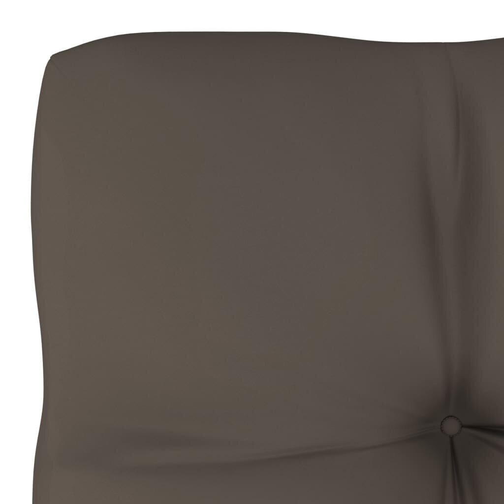 Pagalvė sofai iš palečių, 58x58x10 cm, ruda цена и информация | Pagalvės, užvalkalai, apsaugos | pigu.lt