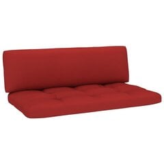 Pagalvės sofai iš palečių, 2 vnt., raudonos kaina ir informacija | Pagalvės, užvalkalai, apsaugos | pigu.lt