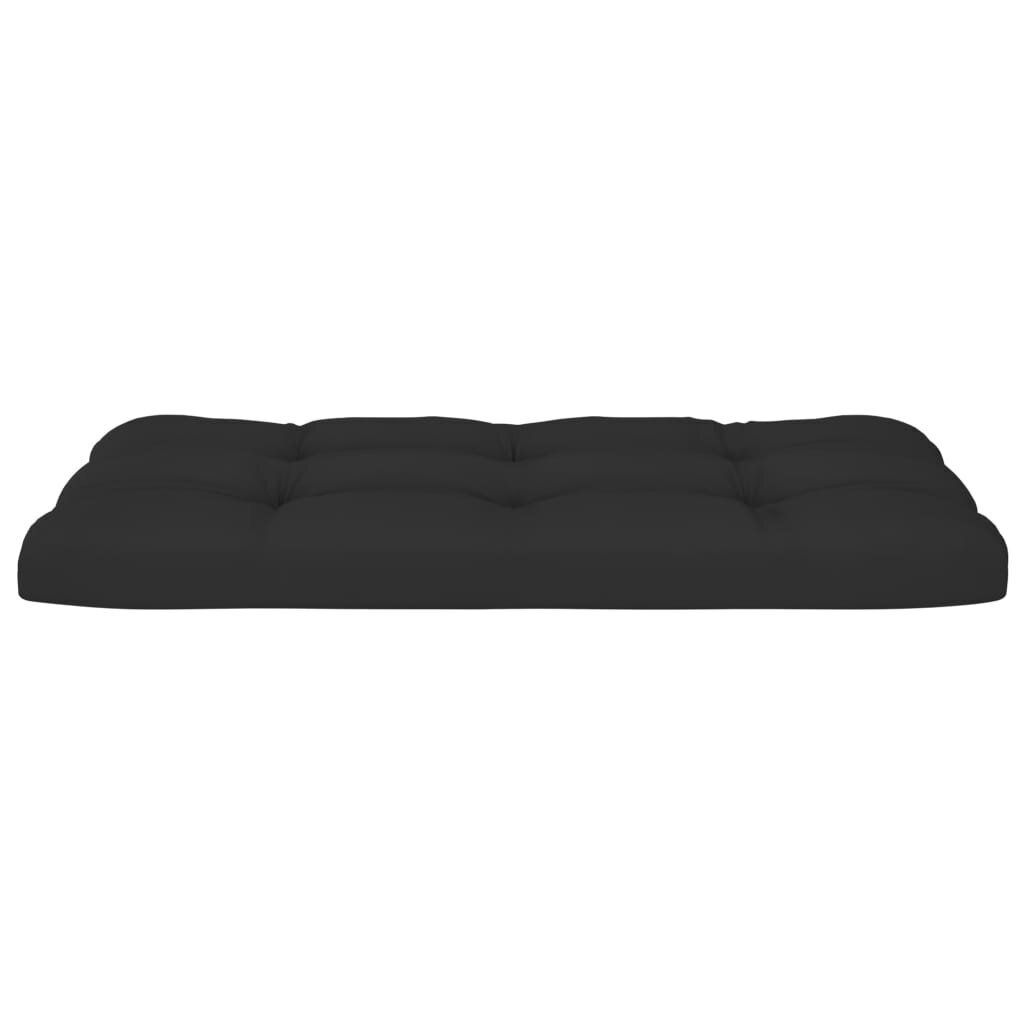 Pagalvės sofai iš palečių, 2 vnt., juodos kaina ir informacija | Pagalvės, užvalkalai, apsaugos | pigu.lt