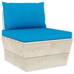 Pagalvėlės sofai iš palečių, 2vnt., šviesiai mėlynos kaina ir informacija | Pagalvės, užvalkalai, apsaugos | pigu.lt