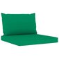 Pagalvėlės sofai iš palečių, 2vnt., žalios spalvos kaina ir informacija | Pagalvės, užvalkalai, apsaugos | pigu.lt