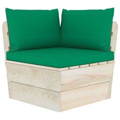 Pagalvėlės sofai iš palečių, 3 vnt, žalios kaina ir informacija | Pagalvės, užvalkalai, apsaugos | pigu.lt