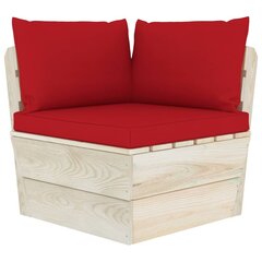 Pagalvėlės sofai iš palečių, 3vnt., raudonos spalvos kaina ir informacija | Pagalvės, užvalkalai, apsaugos | pigu.lt