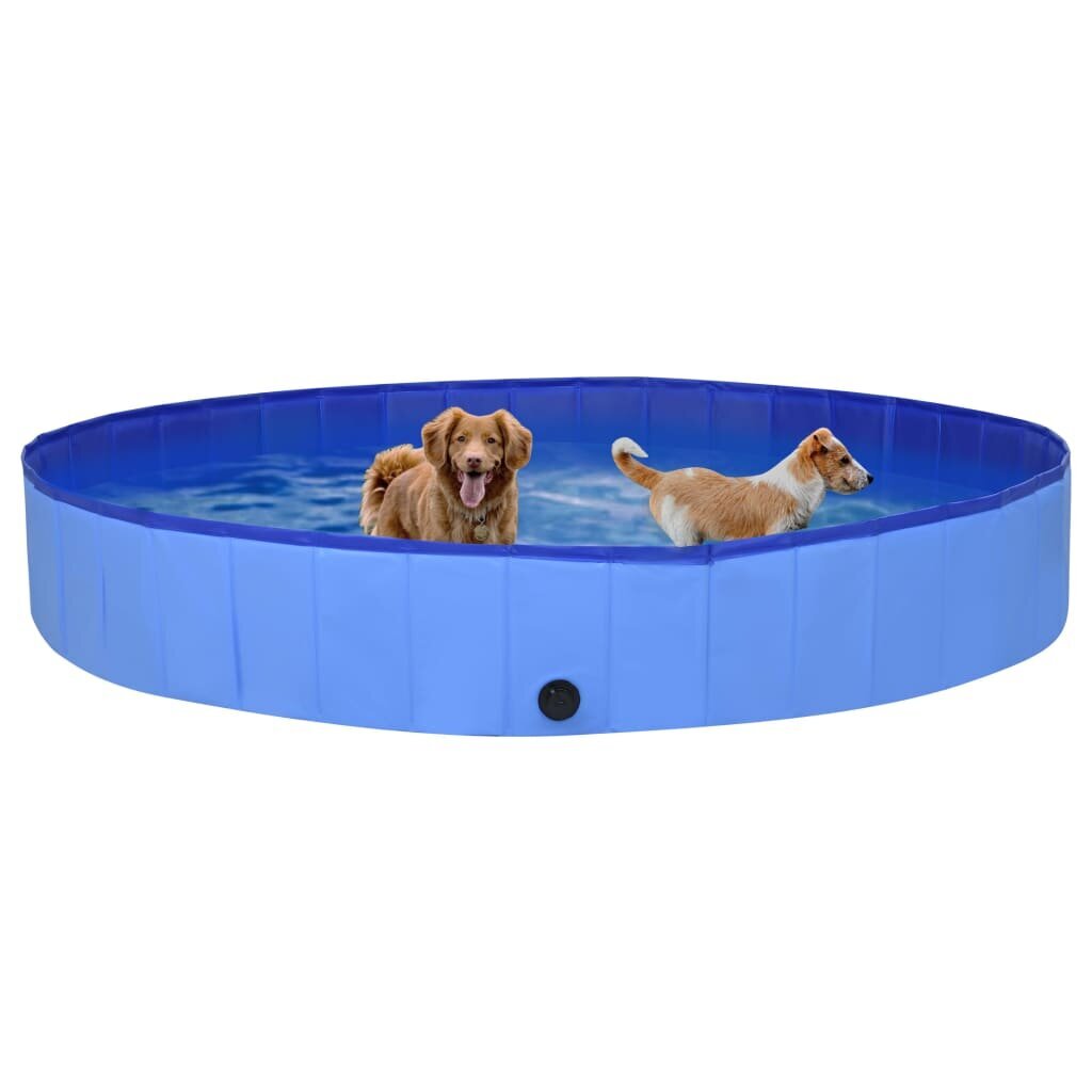 Sulankstomas baseinas šunims, mėlynas kaina ir informacija | Priežiūros priemonės gyvūnams | pigu.lt