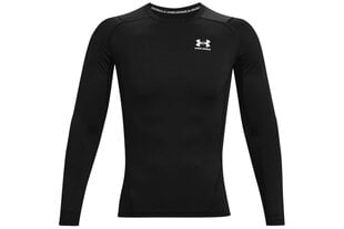 Apatiniai marškinėliai vyrams Under Armour Heatgear Armour Long Sleeve 1361524-001, juodi kaina ir informacija | Vyriški apatiniai marškinėliai | pigu.lt
