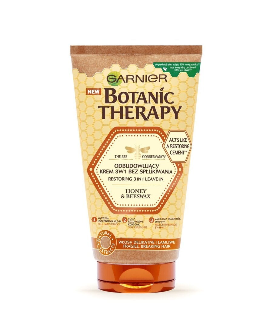 Plaukų kremas Botanic Therapy Honey Treasures 150 ml kaina ir informacija | Priemonės plaukų stiprinimui | pigu.lt