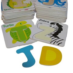 Medinis žaislas Dėlionė su raidėmis, 26 vnt kaina ir informacija | Stalo žaidimai, galvosūkiai | pigu.lt