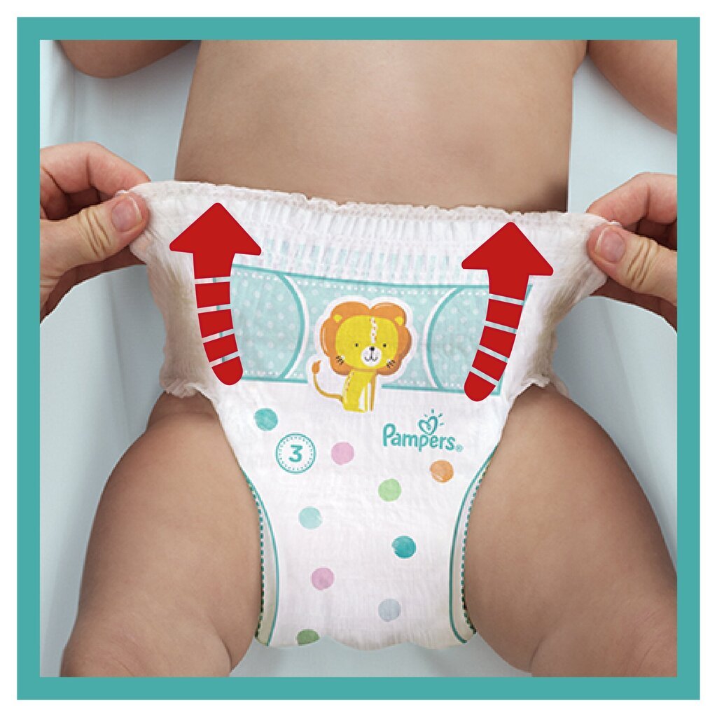 Sauskelnės-kelnaitės PAMPERS Pants Mega Pack S3, 128 vnt. kaina ir informacija | Sauskelnės | pigu.lt