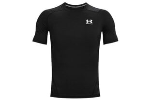 Marškinėliai vyrams Under Armor Heatgear Armor Short Sleeve M 1361518001, juodi kaina ir informacija | Vyriški marškinėliai | pigu.lt