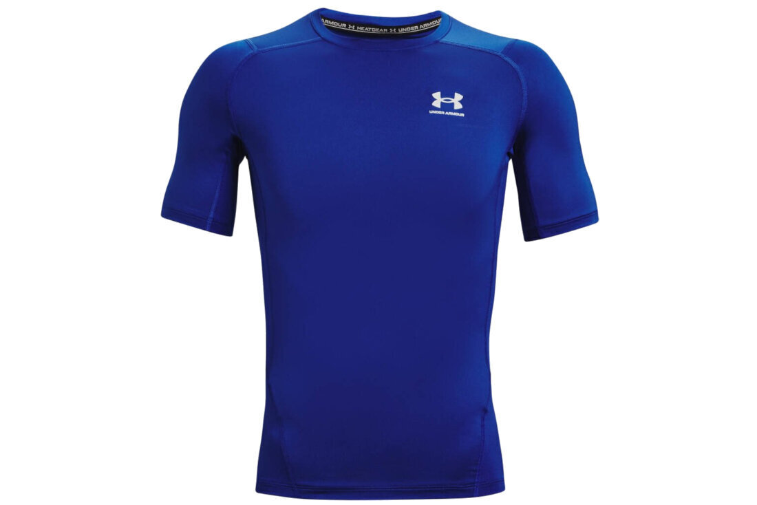 Marškinėliai vyrams Under Armor Heatgear Armor Short Sleeve M 1361518400, mėlyni kaina ir informacija | Vyriški marškinėliai | pigu.lt