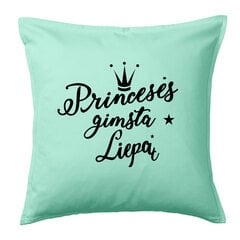 Dekoratyvinė pagalvėlė su užrašu Princesės gimsta liepą“, turkio kaina ir informacija | Originalios pagalvės, užvalkalai | pigu.lt