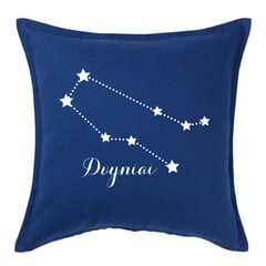 Originali pagalvėlė su zodiako ženklu „Dvyniai“, mėlyna. цена и информация | Декоративные подушки и наволочки | pigu.lt