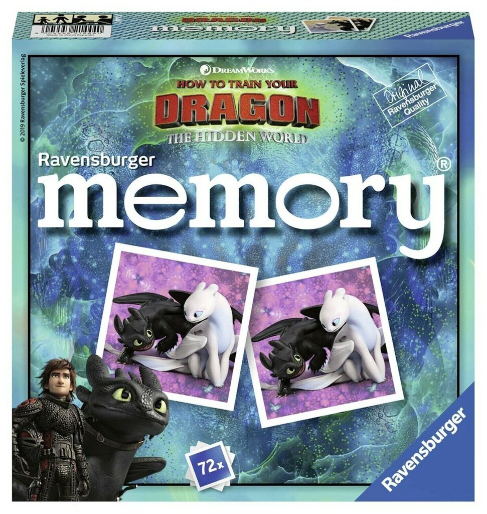 Žaidimas Memory - How to Train Your Dragon, 21444 kaina ir informacija | Stalo žaidimai, galvosūkiai | pigu.lt