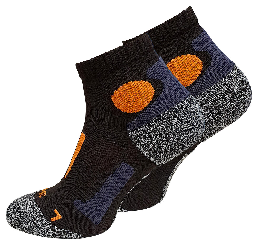 Unisex sportinės kojinės bėgimui Stark Soul 2074 black-orange kaina ir informacija | Vyriškos kojinės | pigu.lt