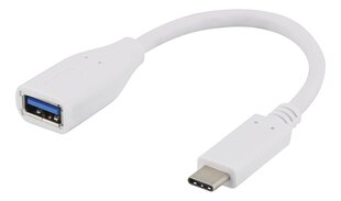 Адаптер Deltaco USBC-1205 USB 3.1 C-A Gen 1 цена и информация | Адаптеры, USB-разветвители | pigu.lt