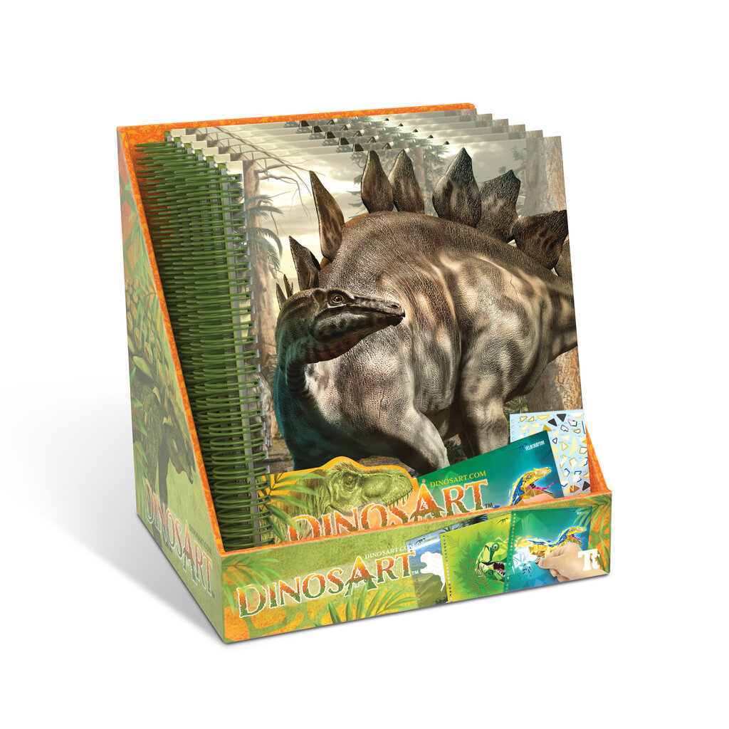 Kūrybinė knyga Dinos Art Sticker-by-Number, 15202 kaina ir informacija | Lavinamieji žaislai | pigu.lt