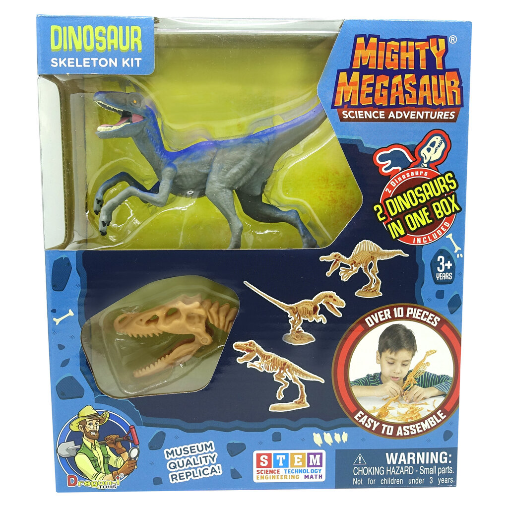 Dinozauro skeleto rinkinys Megasaur Mighty 2 in 1, 16944C kaina ir informacija | Žaislai berniukams | pigu.lt