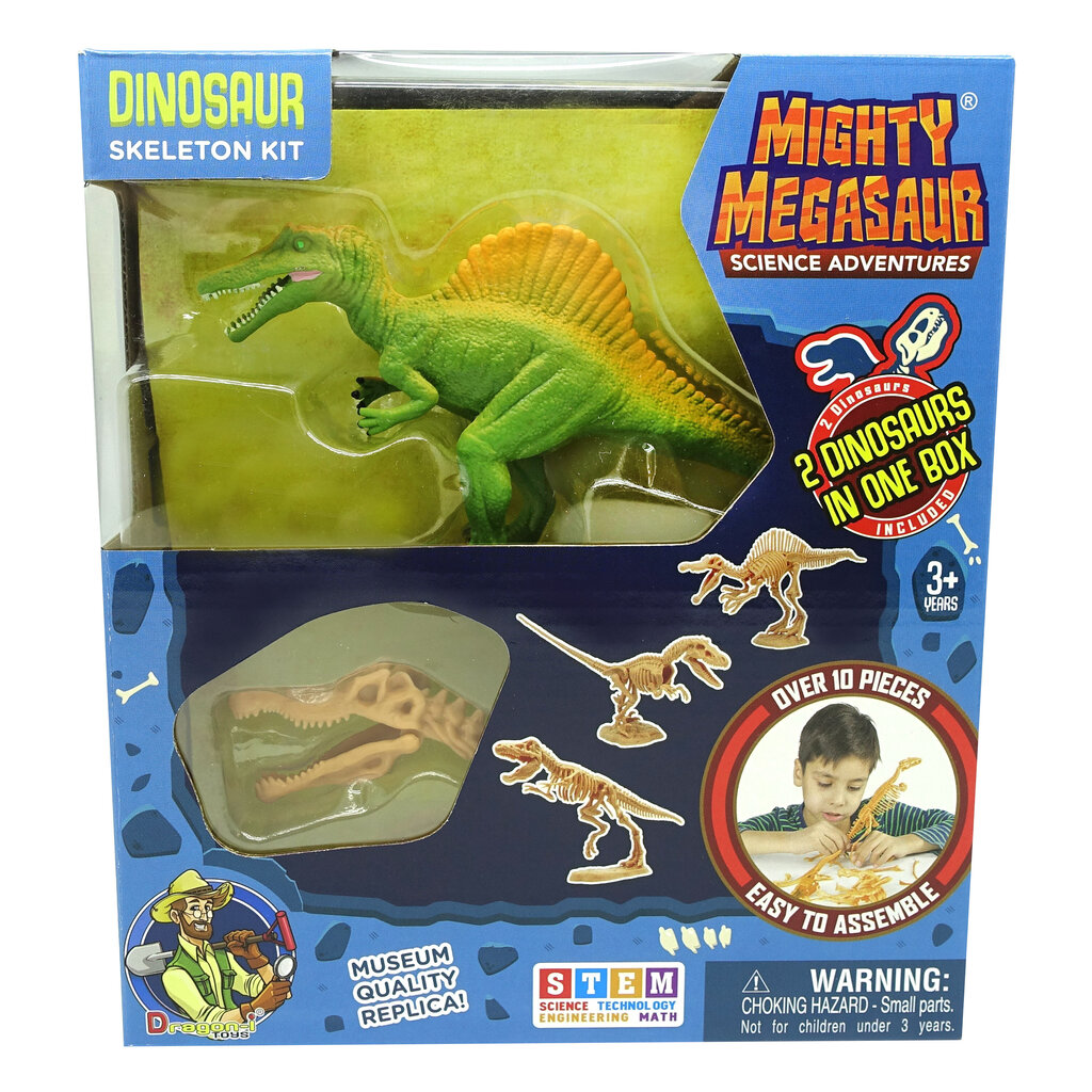 Dinozauro skeleto rinkinys Megasaur Mighty 2 in 1, 16944C kaina ir informacija | Žaislai berniukams | pigu.lt