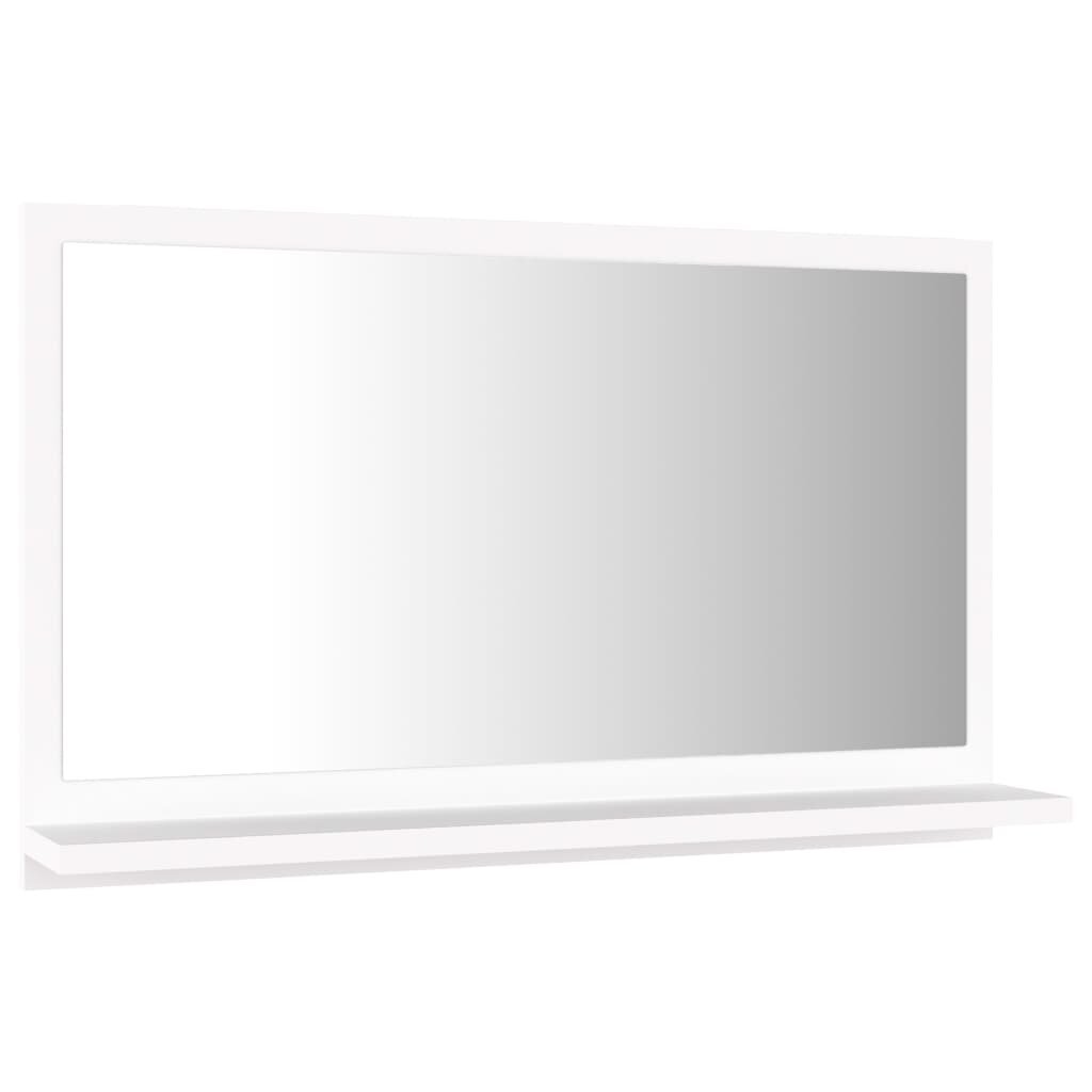Vonios veidrodis, 60x10,5x37 cm, baltas kaina ir informacija | Vonios veidrodžiai | pigu.lt