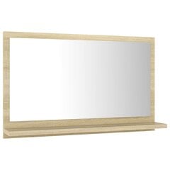 Vonios veidrodis, 60x10,5x37 cm, ąžuolo spalvos kaina ir informacija | Vonios veidrodžiai | pigu.lt