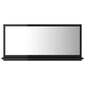 Vonios veidrodis, 80x10,5x37 cm, juodas blizgus kaina ir informacija | Vonios veidrodžiai | pigu.lt