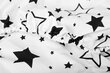 Paklodė su guma Sensillo, balta, juodos žvaigždės, 120*60, 2210 kaina ir informacija | Paklodės | pigu.lt