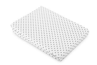Sensillo paklodė su guma, balta, pilki taškiukai, 120x60, 2212 kaina ir informacija | Paklodės | pigu.lt